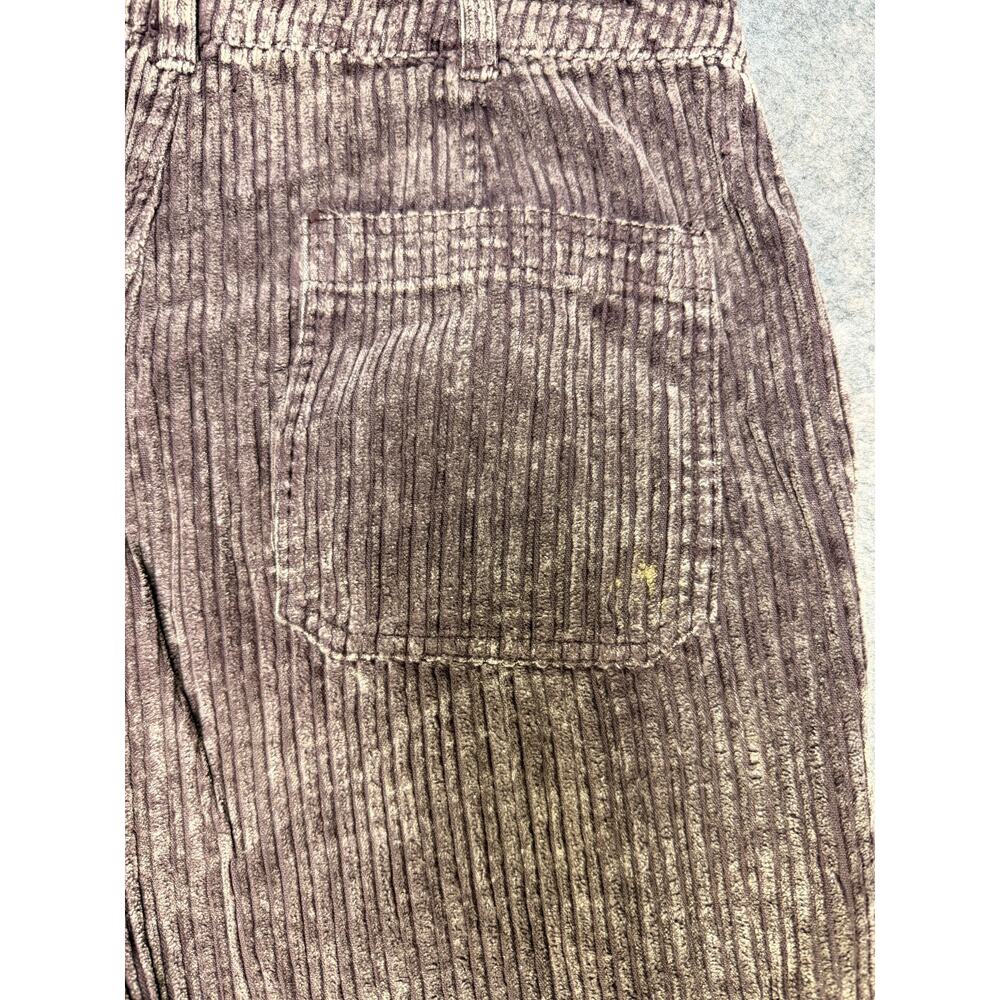 BDG Pants Women's 4 Purple Corduroy Cargo Utility Straight Leg Casual Pockets - Picture 2 of 9